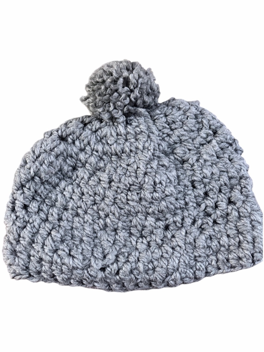 Handmade Crochet Gray Winter Hat